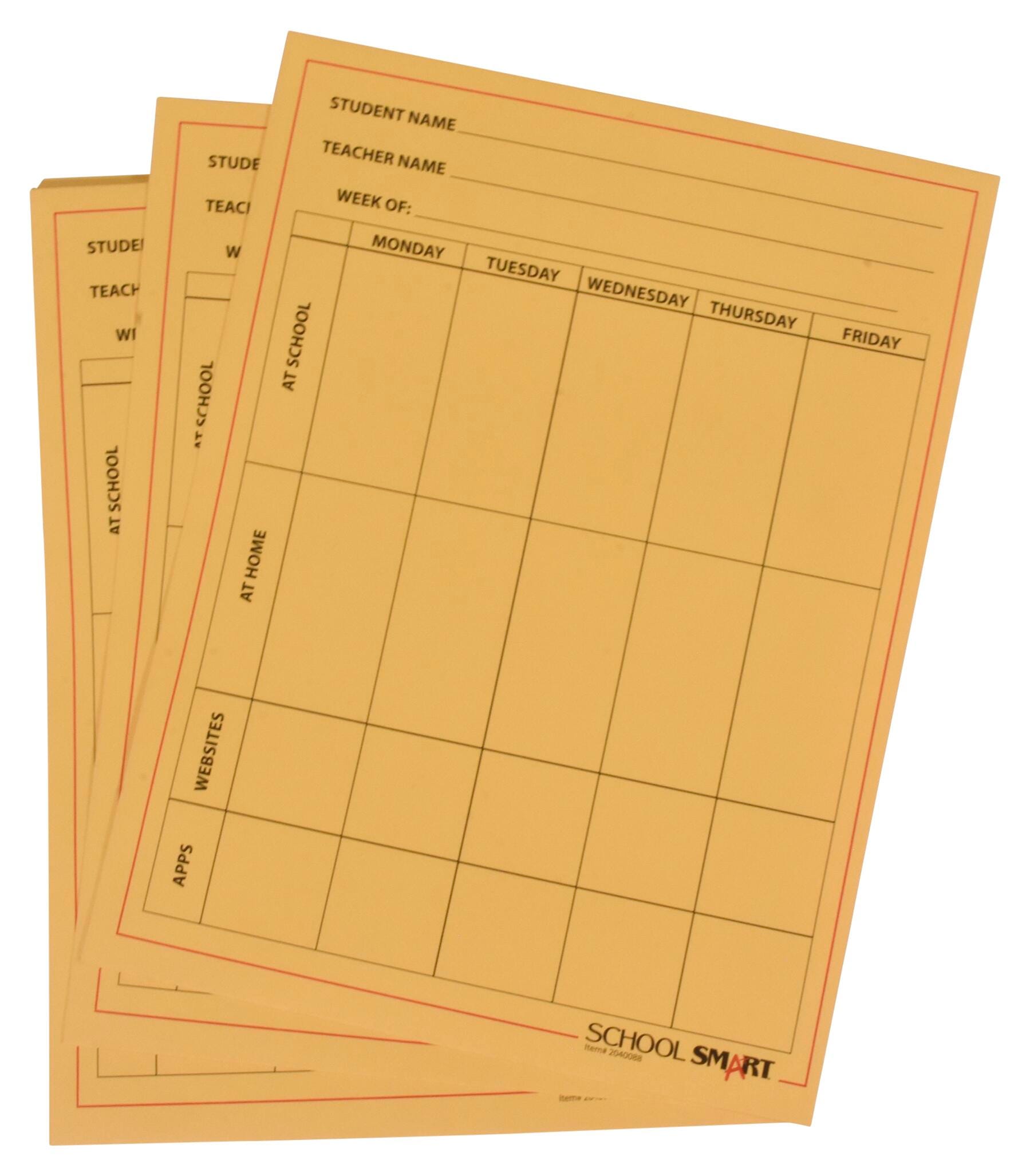 School Smart Take Home Envelope, 10 x 13 Inches, Goldenrod, Pack of 100, Item Number 2040089